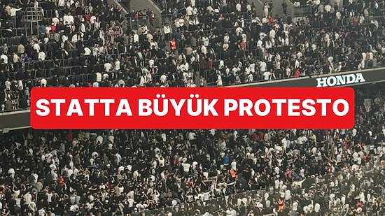 Beşiktaş Taraftarının Protesto Çağrısı Stadyumda Karşılık Buldu: Stadyumda Büyük Protesto