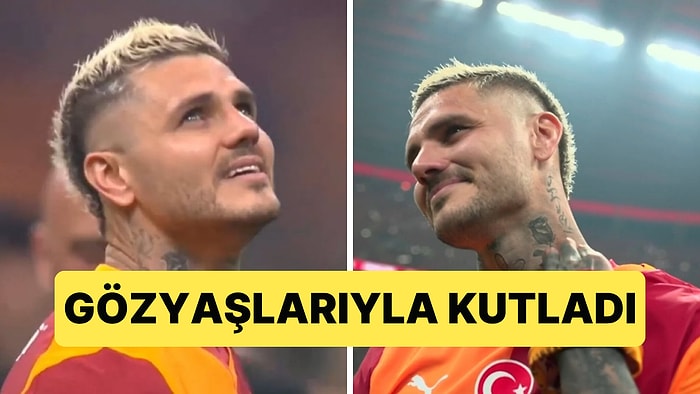 Mauro Icardi Galatasaray'la Yeni Şampiyonluğunu Gözyaşlarıyla Kutladı