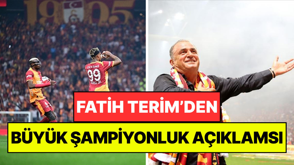 Fatih Terim'den Şampiyonluk Açıklaması: Eski Öğrencisi Okan Buruk'u Tebrik Etti