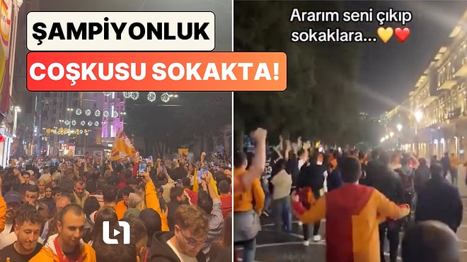 4. Kez Üst Üste Gelen Zafer Coşkuyla Kutlanıyor: Galatasaray Taraftarının Kutlama Görüntüleri