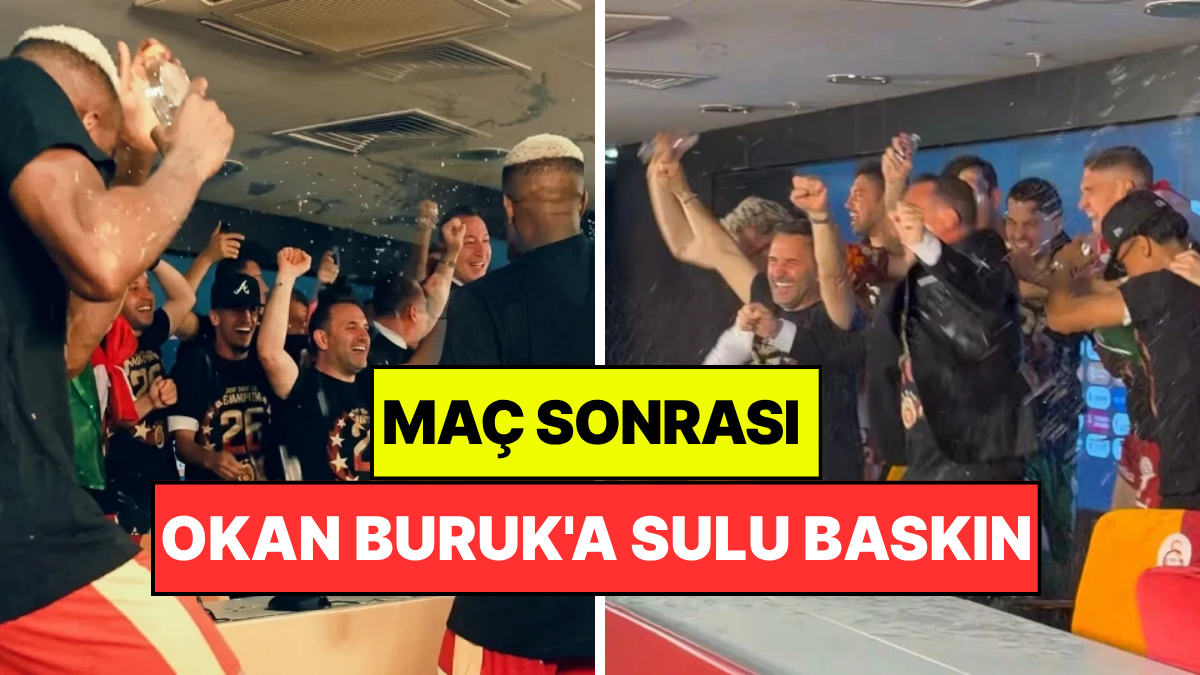 Okan Buruk'a Sulu Baskın! Galatasaray'da Şampiyonluk Coşkusu Tam Gaz Devam Ediyor