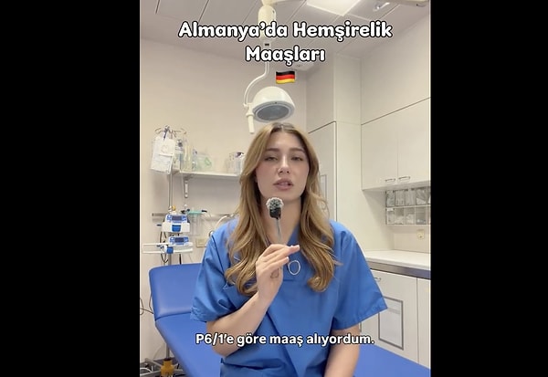 Almanya'da çalışan hemşirenin paylaştığı güncel rakamlar şu şekilde: