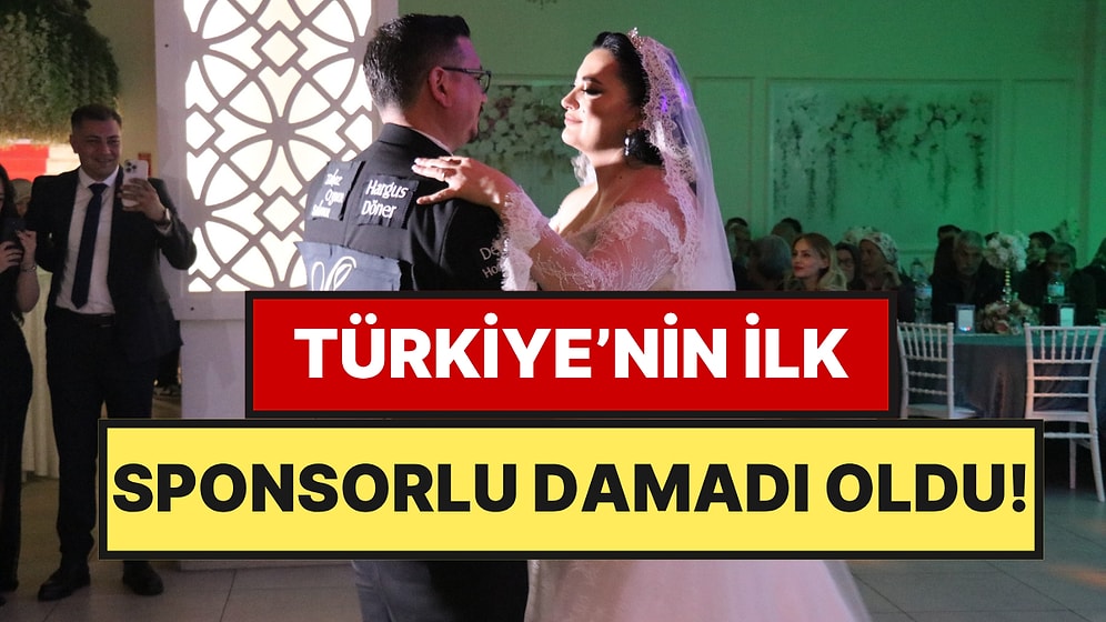Türkiye'de Bir İlk: Düğün Masraflarını Hafifletmek İçin Damatlığına Reklam Aldı