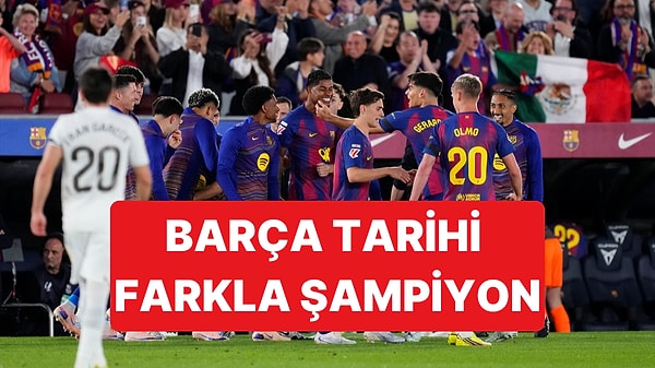 Barça El Clasico Zaferiyle Şampiyon