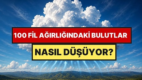 Bir Bulut 100 Fil Ağırlığında: Peki Neden Kafamıza Düşmüyorlar?