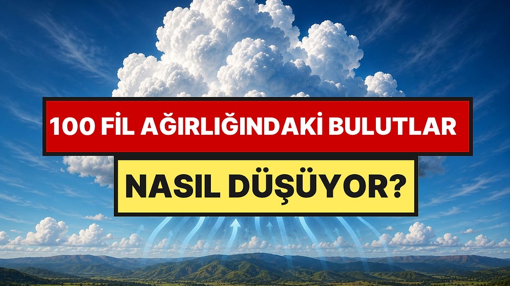 Bir Bulut 100 Fil Ağırlığında: Peki Neden Kafamıza Düşmüyorlar?
