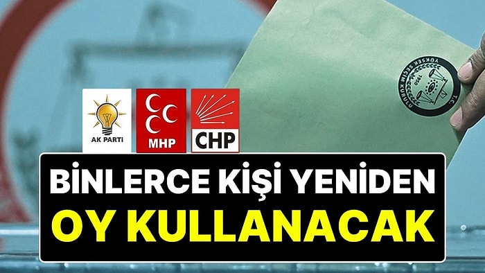 Tokat Gümüşhane ve Nevşehir’de Seçim Heyecanı: Yeniden Seçim Yapılacak, 10 Bin 713 Kişi Yeniden Oy Kullanacak