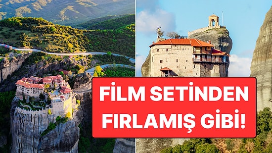 Çıkmak İçin 1.222 Basamak Tırmanmanız Gereken 1700 Yıllık Meteora Manastırı