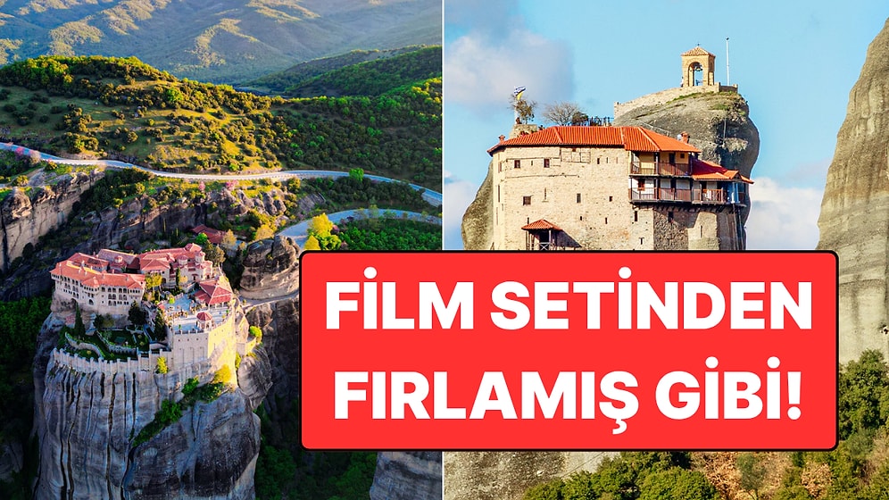 Çıkmak İçin 1.222 Basamak Tırmanmanız Gereken 1700 Yıllık Meteora Manastırı
