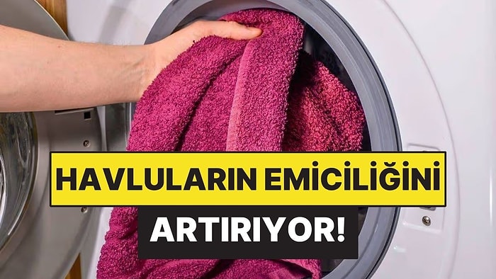 Havluları Yumuşacık Yapıyor: Makineye 1 Ölçek Eklemek Yetiyor
