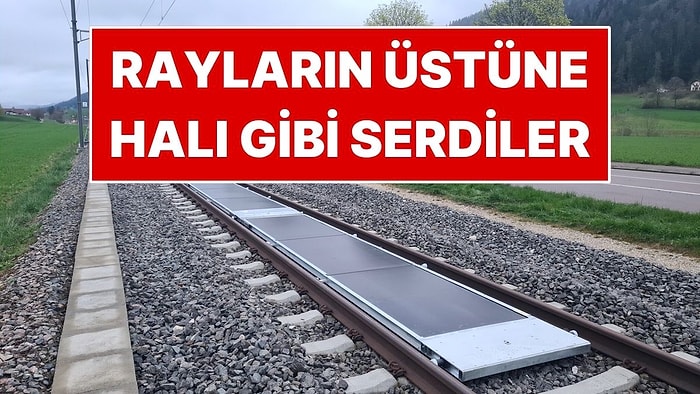 Boş Alan Bulamayınca Tren Raylarının Arasına Halı Gibi Serdiler