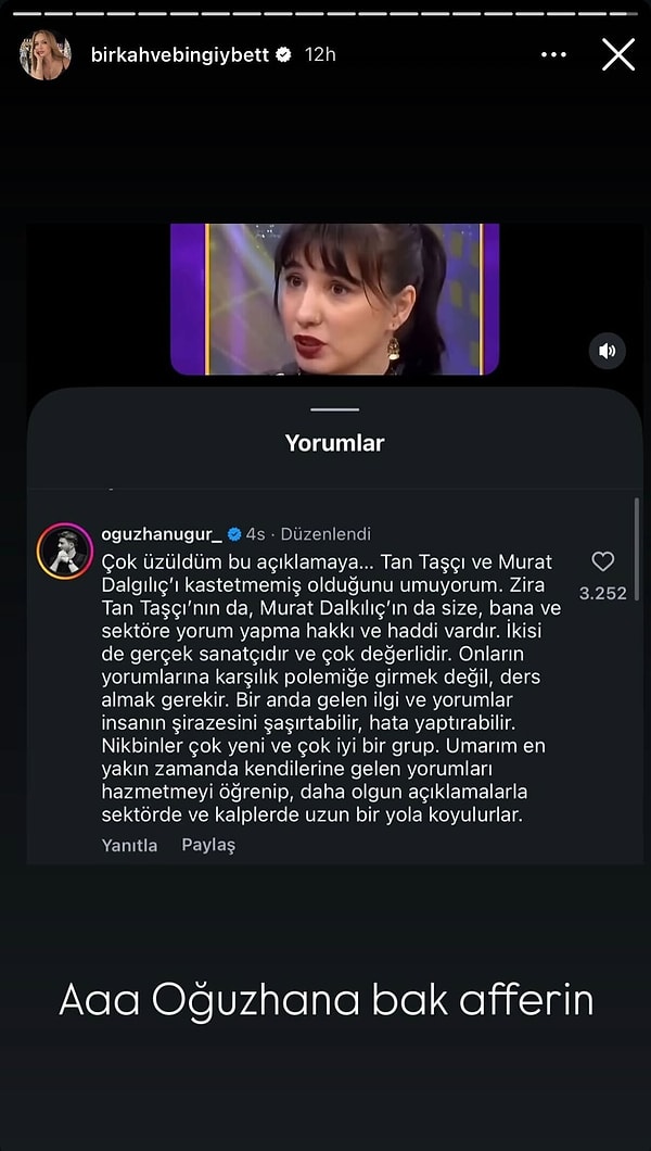 Tam da bu noktada Oğuzhan Uğur’dan gelen yorum dikkat çekti.