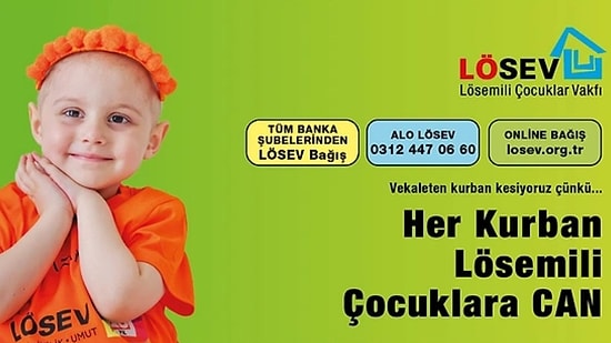 Kurban Bağışınız Lösemili Çocuklara Umut Olsun!