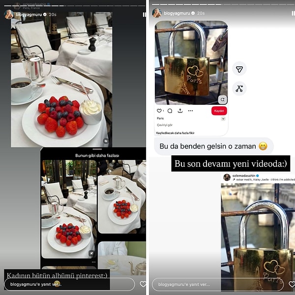 İşin en komik kısmıysa bazı karelerde Pinterest arayüzünün bile neredeyse fark edilir halde olmasıydı!