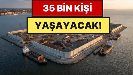 Günde 350 Kamyon Toprak Taşıyorlar: Deniz Ortasına 30 Milyar Dolarlık Yapay Ada Kuruluyor