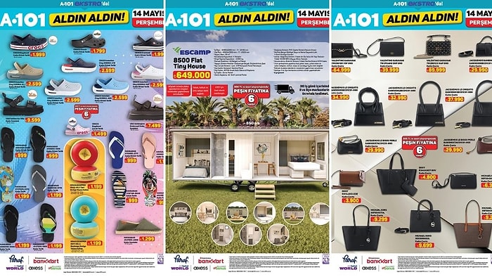 A101'e JACQUEMUS ve Valentino Çanta Geliyor! 14 Mayıs 2026 A101 İnternete Özel Aldın Aldın Kataloğu