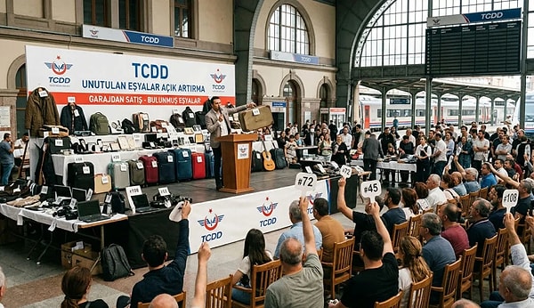 TCDD açık artırma duyurusu yaptı: Trende unutulan eşyalar satışa çıkıyor.