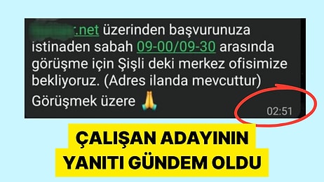Gecenin Üçünde İş Görüşmesi Saati Bildiren İnsan Kaynakları Çalışanı Tepki Çekti