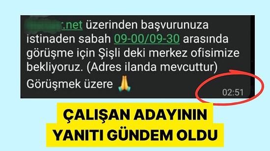 Gecenin Üçünde İş Görüşmesi Saati Bildiren İnsan Kaynakları Çalışanı Tepki Çekti