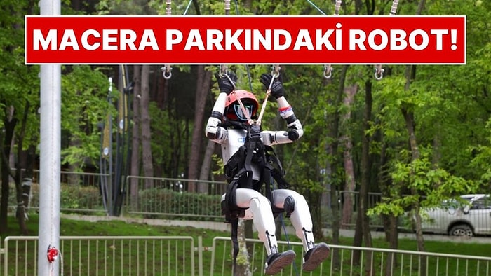 Türkiye'nin Nüfusa Kayıtlı İlk İnsansı Robotu Canik Macera Parkı'nda Oynadı!