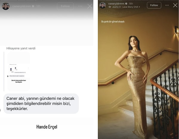 Ancak Cannes gündemine damga vuran tek detay şıklığı olmadı. Gamze Erçel’in eşi Caner Yıldırım’ın Hande Erçel hakkında yaptığı paylaşımlar da dikkat çekti.