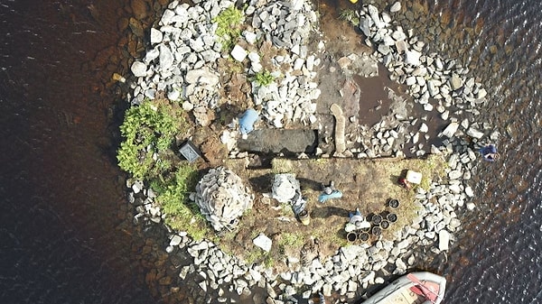 Artificial Island Discovered in Scottish Lake