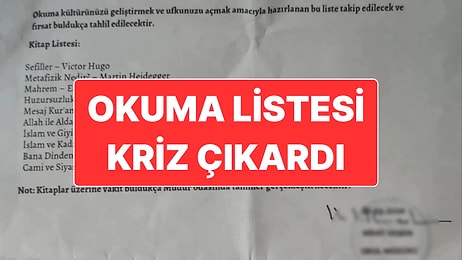 Hazırlanan Kitap Okuma Listesi Sonrasında Soruşturma Açıldı ve Okul Müdürü Açığa Alındı