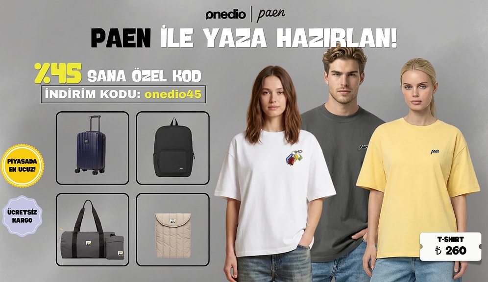 Sepette Onedio45 Kodu İle Tüm Ürünlerde Ekstra %45 indirim Kaçırmayın