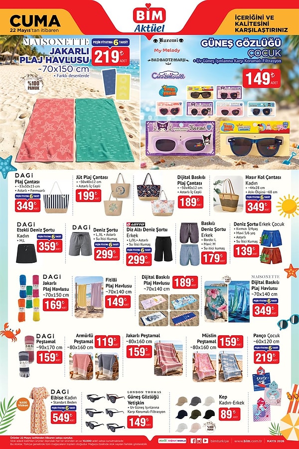 Jakarlı Plaj Havlusu 219 TL