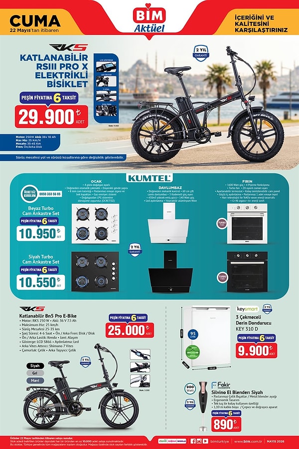 RKS Katlanabilir RSIII Pro X Elektrikli Bisiklet 29.900 TL