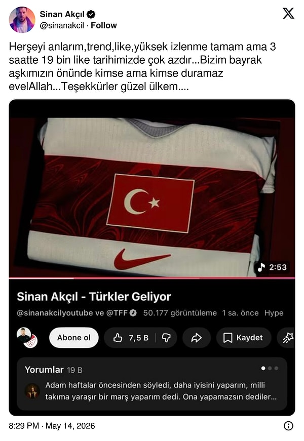 Akçıl bu durumdan şöyle bahsetti.