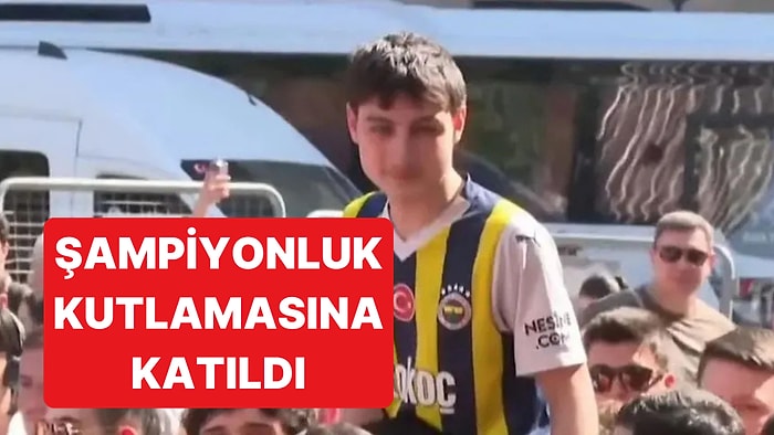 Galatasaray'ın Şampiyonluk Kutlamasındaki Fenerbahçe Taraftarı Herkesin İlgisini Çekti