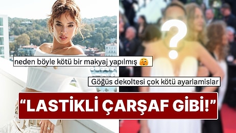 Seda Bakan’ın Cannes Film Festivali’ndeki Kıyafeti Perdeye Benzetildi!