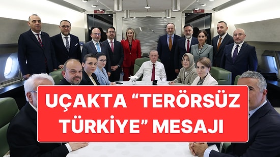 Cumhurbaşkanı Erdoğan Uçakta Soruları Yanıtladı: “Terörsüz Türkiye’yi İstemeyenleri Sevindirmeyeceğiz”