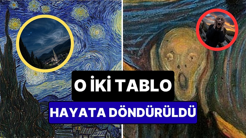 Çığlık, Yıldızlı Gece... Sosyal Medya Kullanıcıları Ünlü Tabloları Yapay Zekayla Baştan Yarattı