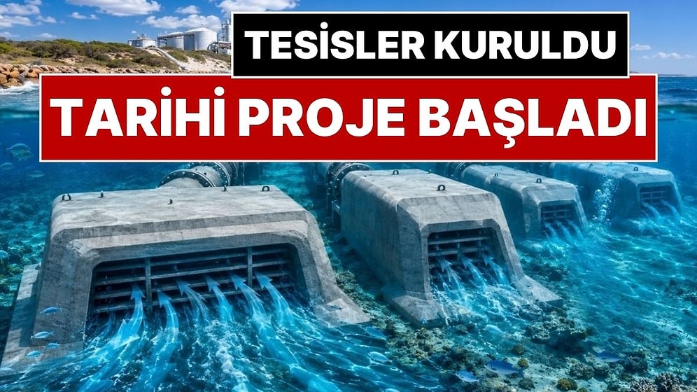 Tarihi Proje Başladı, Dev Bloklar Suya İndirildi: Deniz Suyundan Günde 30 Milyon Litre İçme Suyu Üretilecek