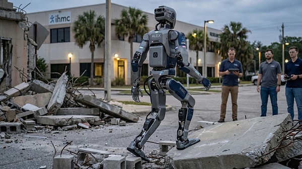 Florida’da bulunan İnsan ve Makine Biliş Enstitüsü (IHMC), askeri operasyonlar ve afet bölgelerindeki arama kurtarma çalışmalarında çığır açacak yeni insansı robotu Alex'i gerçekleştirdiği bir etkinlikle dünyaya duyurdu.