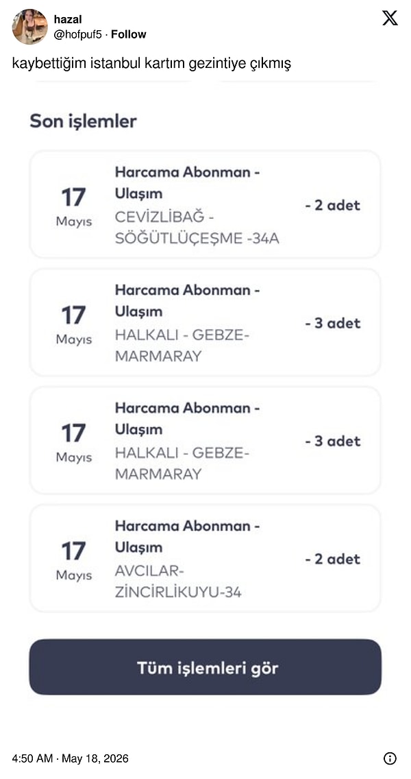 Belki döner...