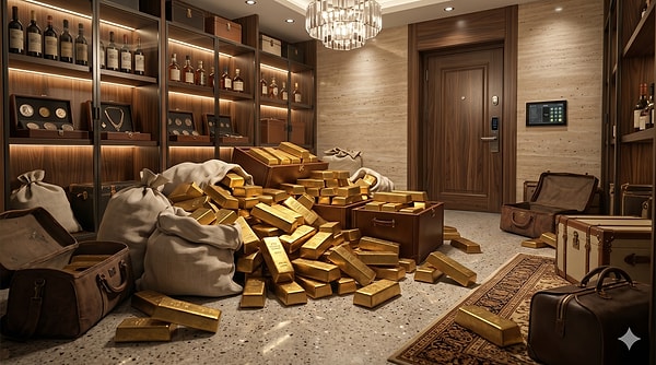 İstanbul Altın Rafinerisi A.Ş. (İAR) merkezli yürütülen milyarlarca liralık usulsüzlük ve kara para soruşturmasında, bir villanın kilerinde ele geçirilen 350 kilogram altına dair çarpıcı detaylar netleşti.