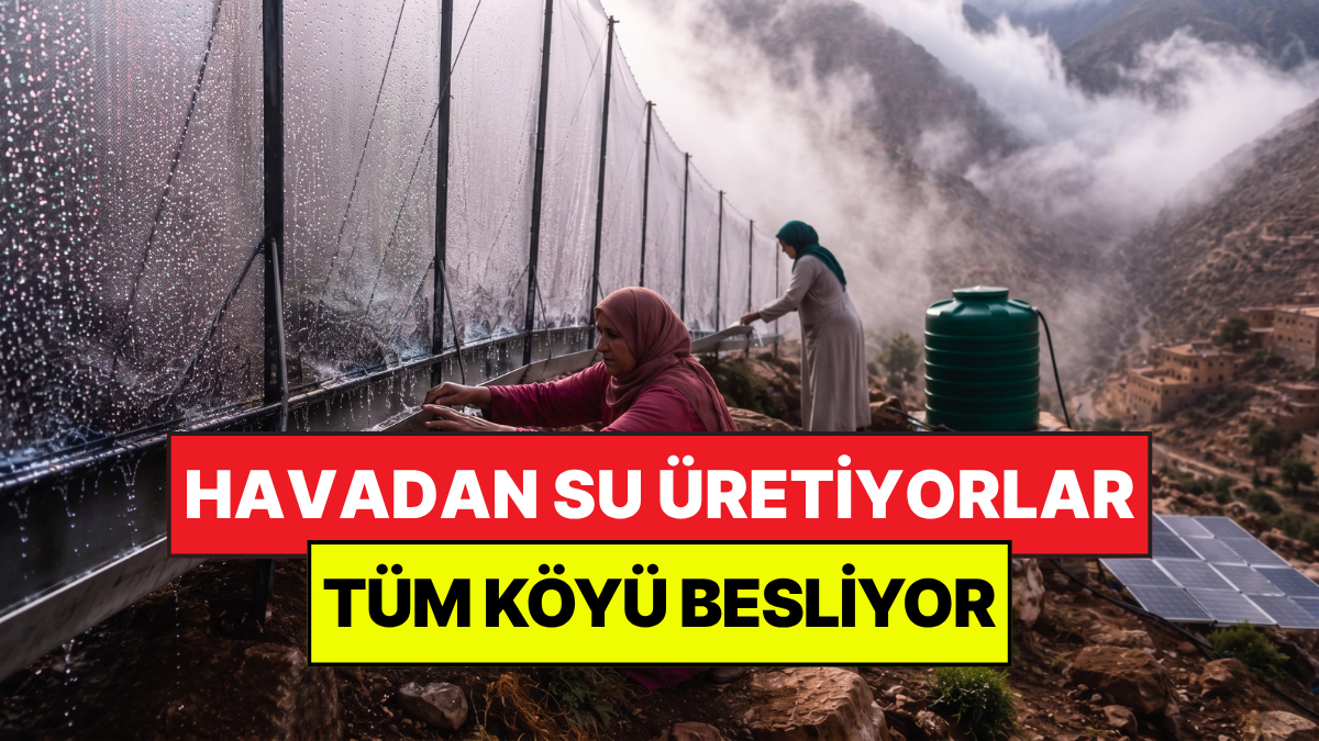 Havadan Bedava İçme Suyu Üretiyorlar: Borularla Dağlardan Köylere Dağıtıyorlar