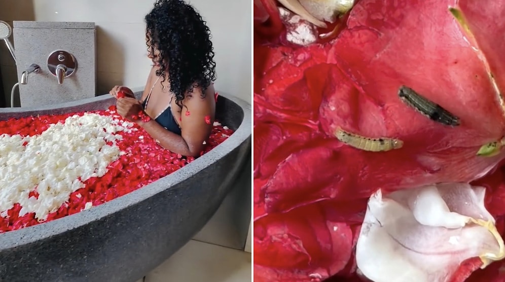 Woman Exposes the Real Face Behind Influencers' Elegant Bali Flower Baths