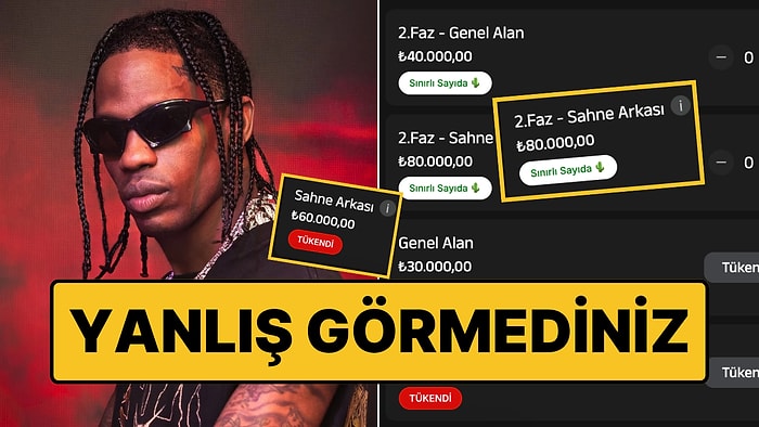 İlk Kez Türkiye'ye Geliyor: Travis Scott'ın İstanbul Konserindeki Bilet Fiyatları Şaşırttı