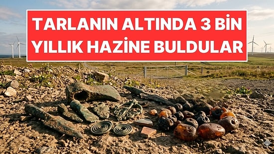 İlk Kepçede Hazine Buldular: Tarlayı Kazdılar Altından 3 Bin Yıllık Takılar Çıktı
