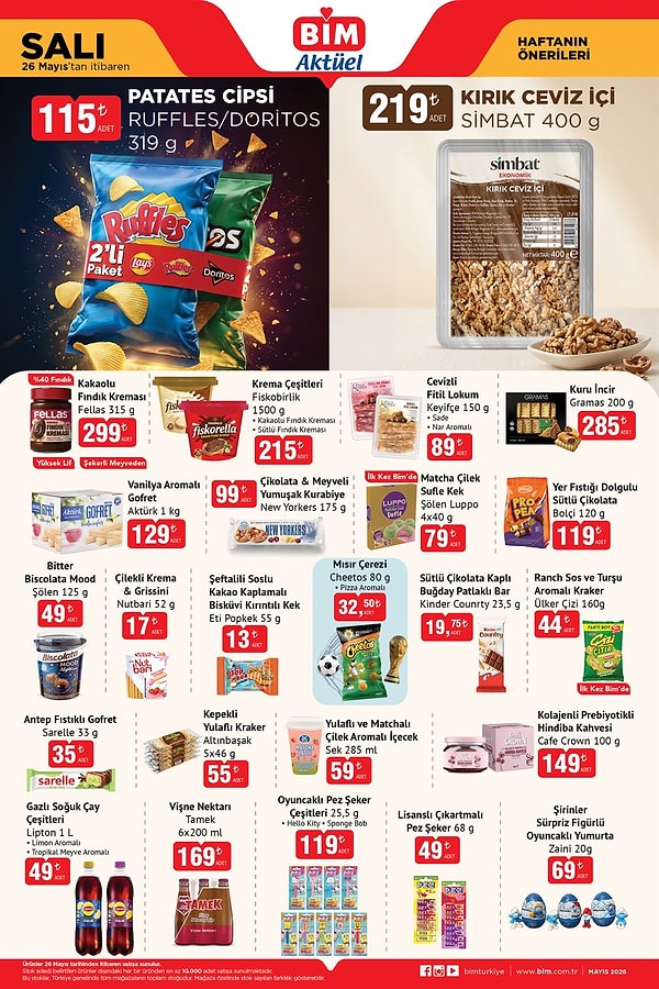 Ruffles/Doritos Patates Cipsi 115 TL