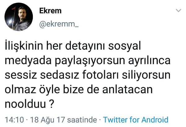 Biraz şeffaflık...