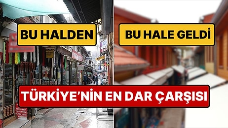 Genişliği Sadece 2 Metre: Türkiye'nin En Dar Çarşılarından Biri Yenilendi, Çiçek Gibi Oldu!