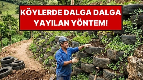 Beton Yerine Bu Yöntemi Kullanıyorlar, Dağ Gibi Toprağı Tek Başına Tutuyor