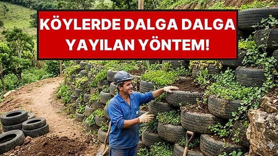 Beton Yerine Bu Yöntemi Kullanıyorlar, Dağ Gibi Toprağı Tek Başına Tutuyor