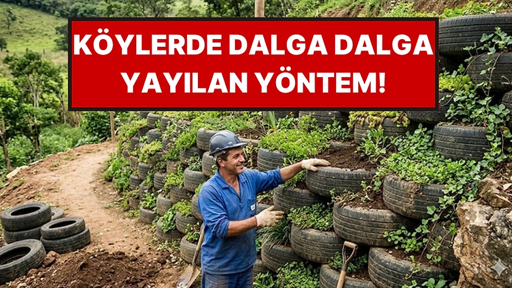 Beton Yerine Bu Yöntemi Kullanıyorlar, Dağ Gibi Toprağı Tek Başına Tutuyor