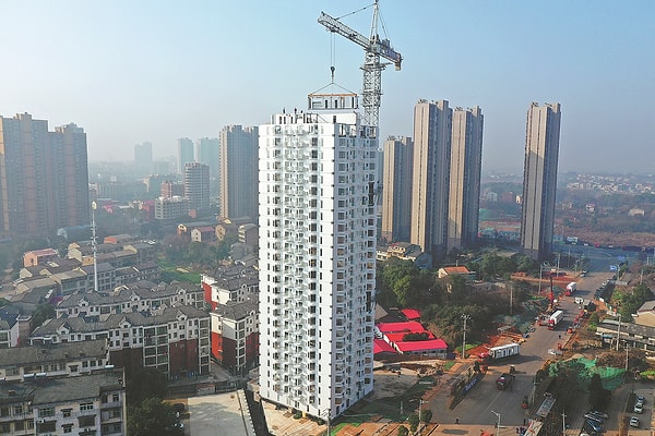 Çin’in Hunan eyaletine bağlı Xiangyin bölgesinde, inşaat teknolojisinde devrim niteliğinde bir gelişme yaşandı.
